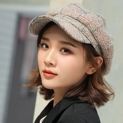 Autumn Winter Newsboy Cap Fashion Hat