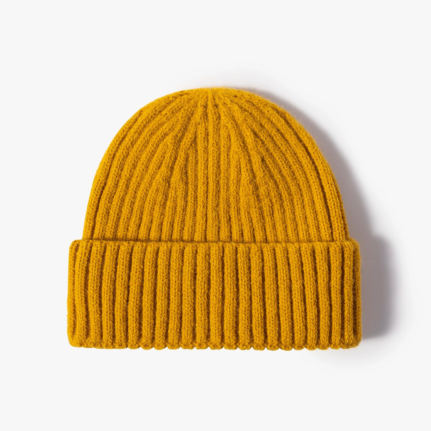 Youth Boys Girls Winter Warm Cuffed Plain Skull Knit Hat Cap