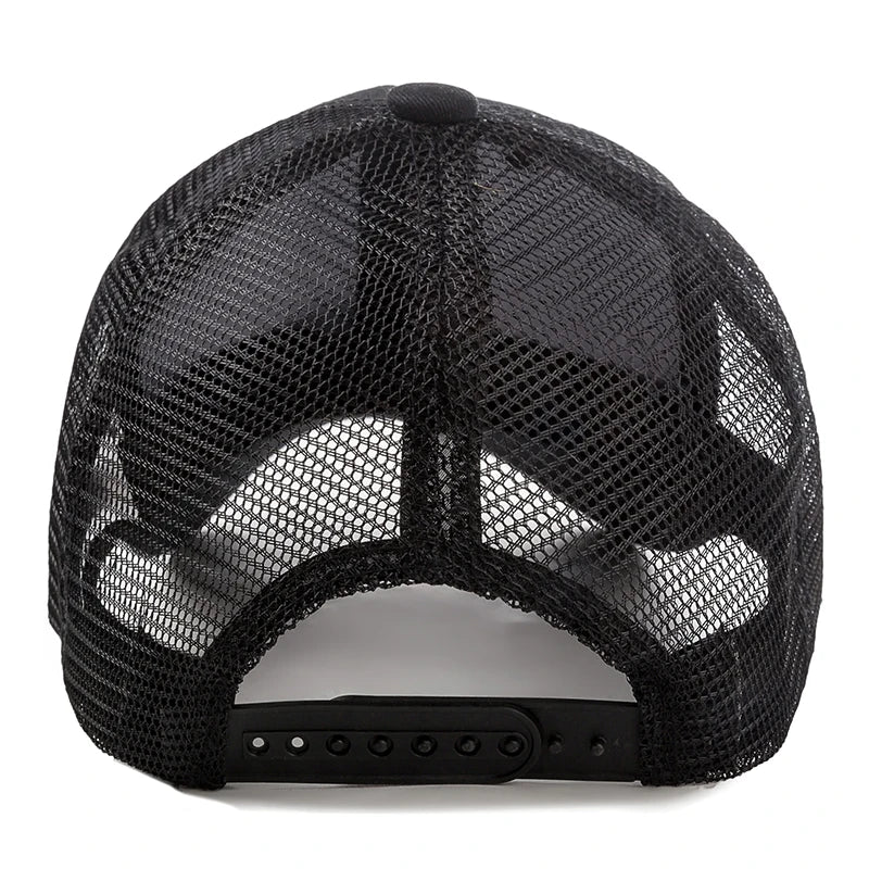 Unisex Mesh Cap Casual Plain Cotton Baseball Cap Adjustable Summer Trucker Hats