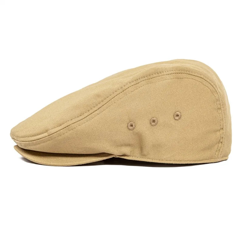 Summer Airhole Flat Cap Men Cotton Driver Hat Newsboy Caps