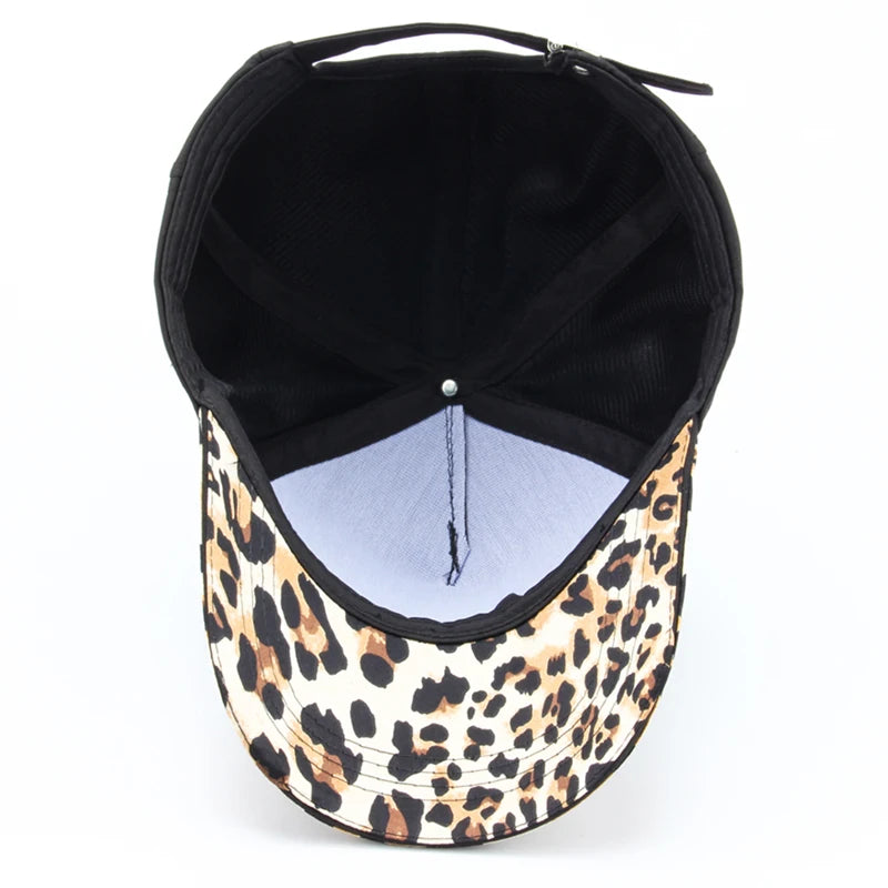 Women Leopard Print Baseball Cap Fashion Hip Hop Caps