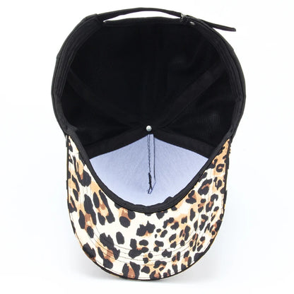 Women Leopard Print Baseball Cap Fashion Hip Hop Caps