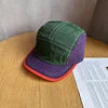 Outdoor Color-Block Quick Dry Five-Panel Adjustable