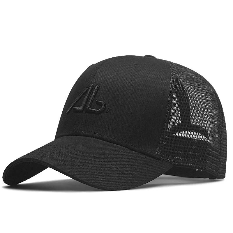 Big Head Man Plus Size Baseball Cap Men Summer 100% Cotton Mesh Trucker Hat Male 3d Embroidery Snapback Hats