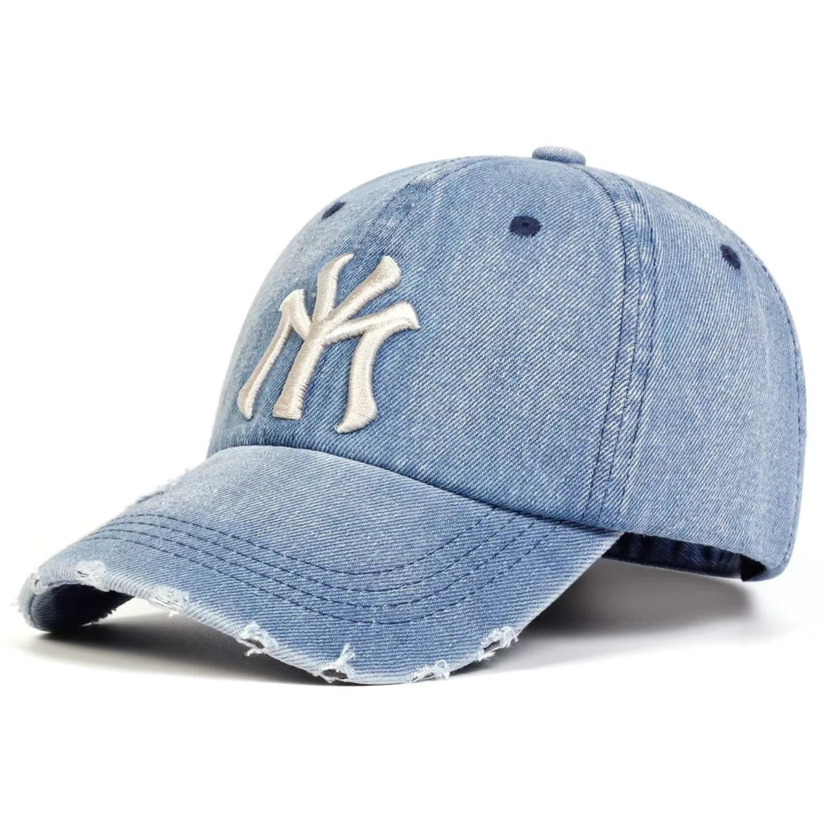 New York Denim 6-Panel Sporty Fashionable Baseball Cap