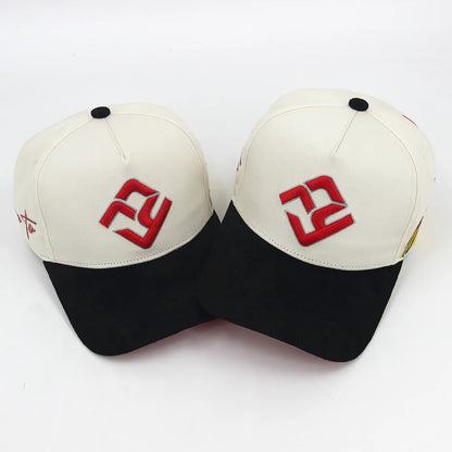 Wholesale 100% Cotton Twill 5 Panel Snapback Caps Two Color