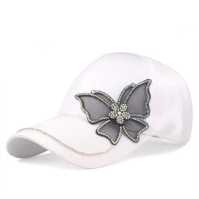 2020 New Fashion Black Butterfly Baseball Cap