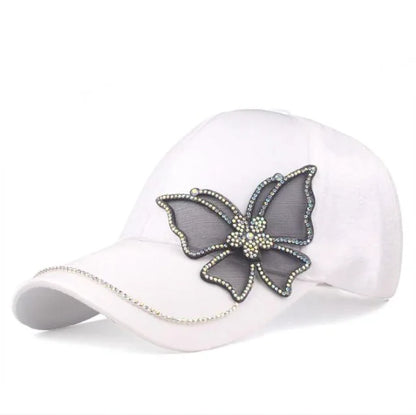 2020 New Fashion Black Butterfly Baseball Cap