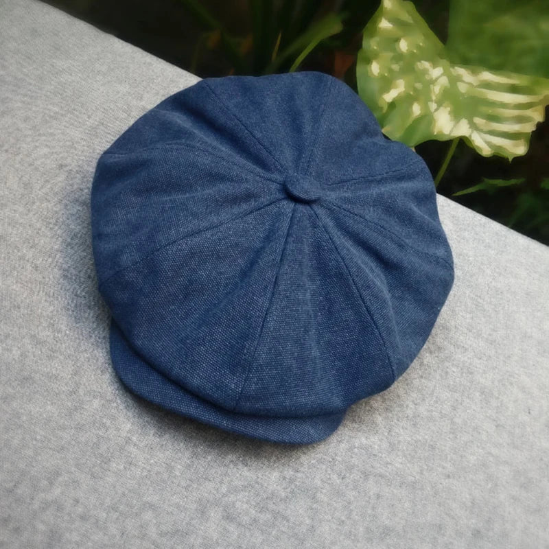 Brand Canvas Newsboy Caps Men High Quality Flat Caps