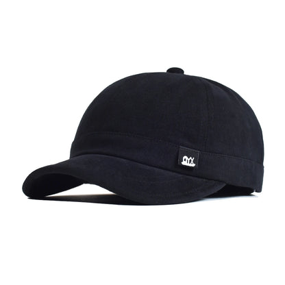 Vintage Short Brim Baseball Cap Cotton Men Women Soft Dad Hat