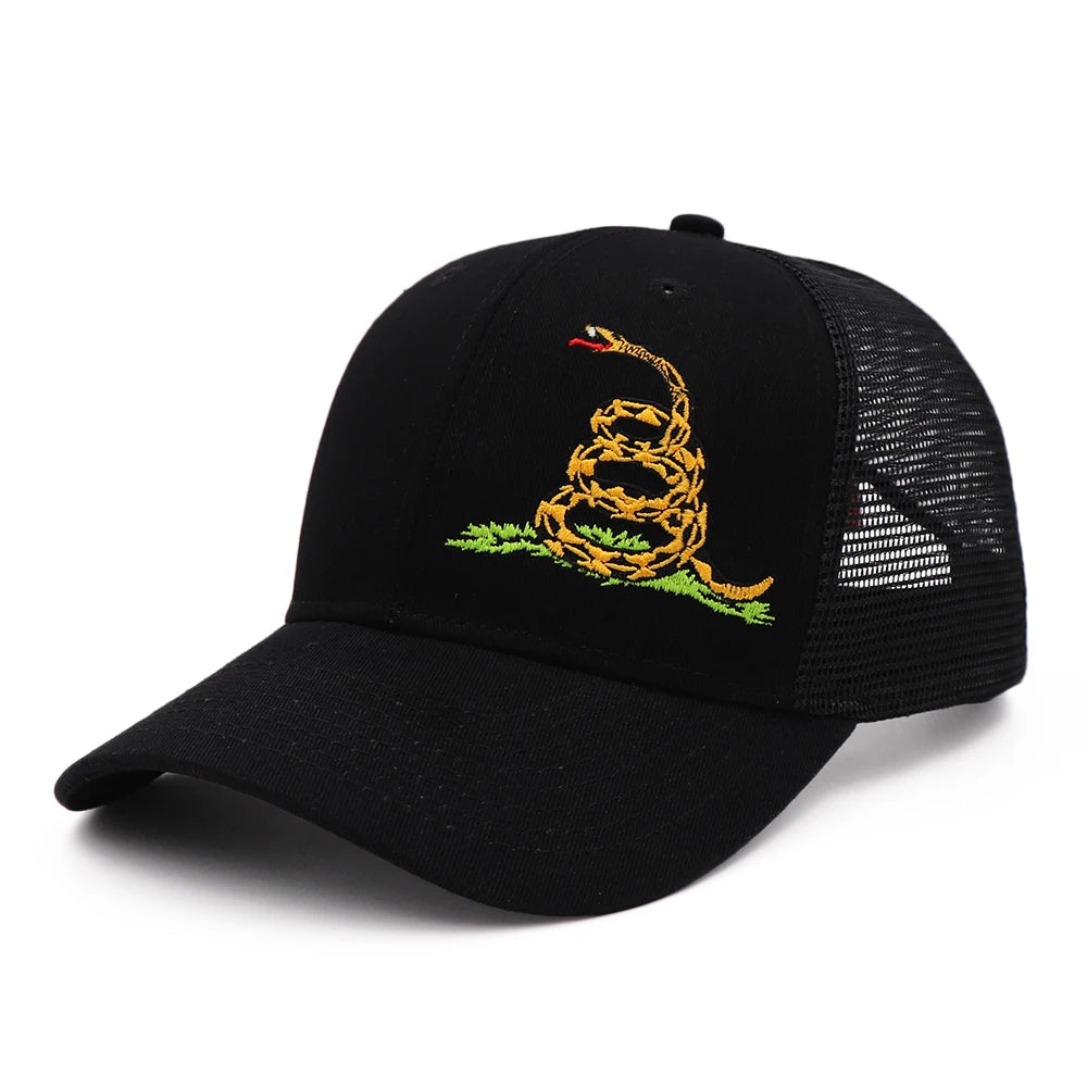 Women Men Black White Summer Baseball Cap Mesh Snapback Dad Hats
