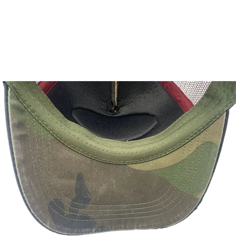 Men's Women Vintage Fashion Adjustable Mesh Trucker Hat