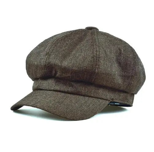 Newsboy Thin Cap Cotton Linen Beret Hats