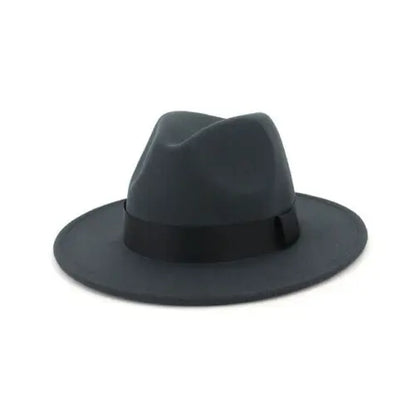 Women Winter Yellow Classic Elastic Fedora Hat