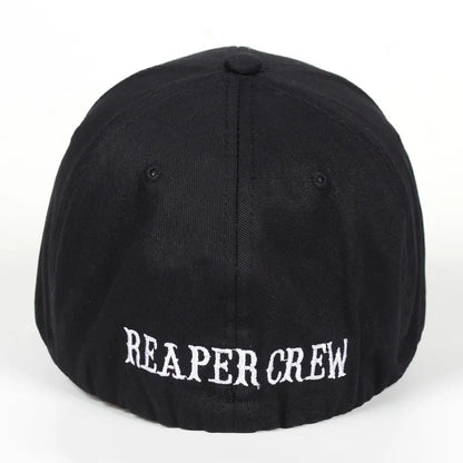 Brand Black Hats Sons Of Anarchy For Reaper Crew Fitted Baseball Cap Women Men Letters Embroidered Hat