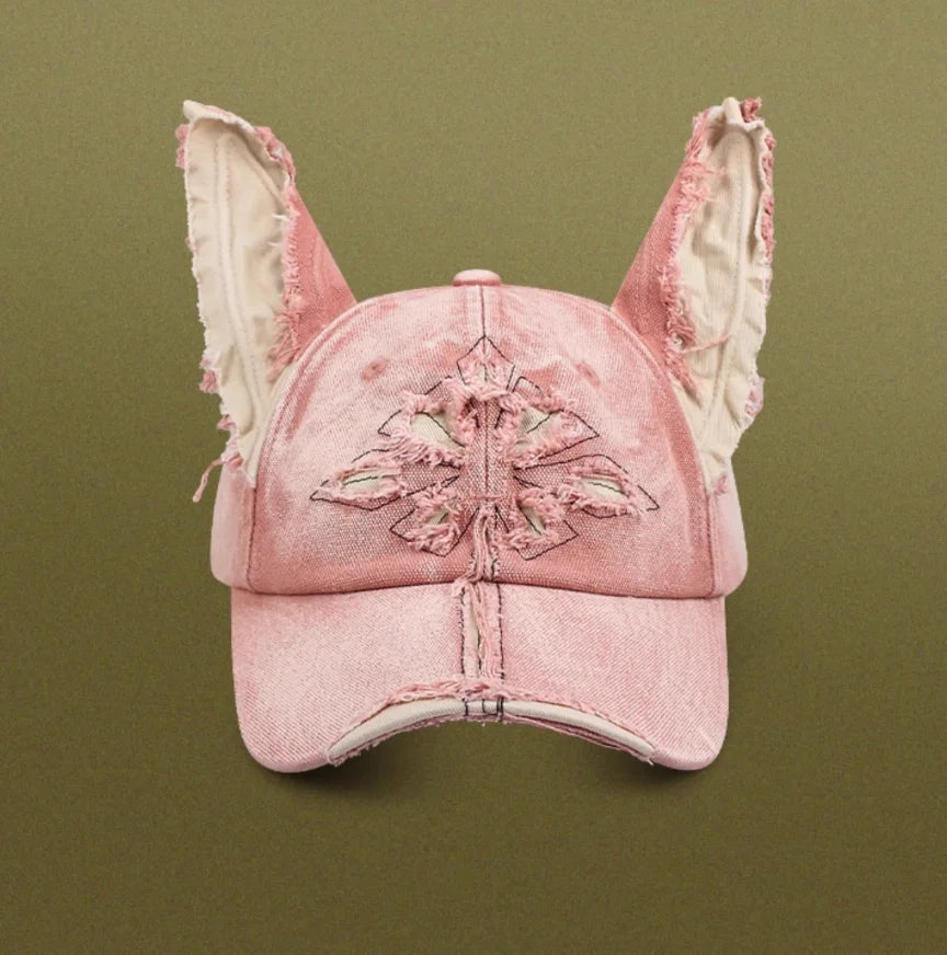 American Retro Distressed Ripped Mesh Baseball Cap