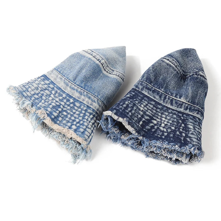 Spring Pure Washed Frayed Fisherman Hat