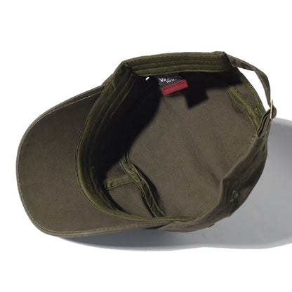 Four Seasons Washed Cotton Flat Caps Men Women Military Cap