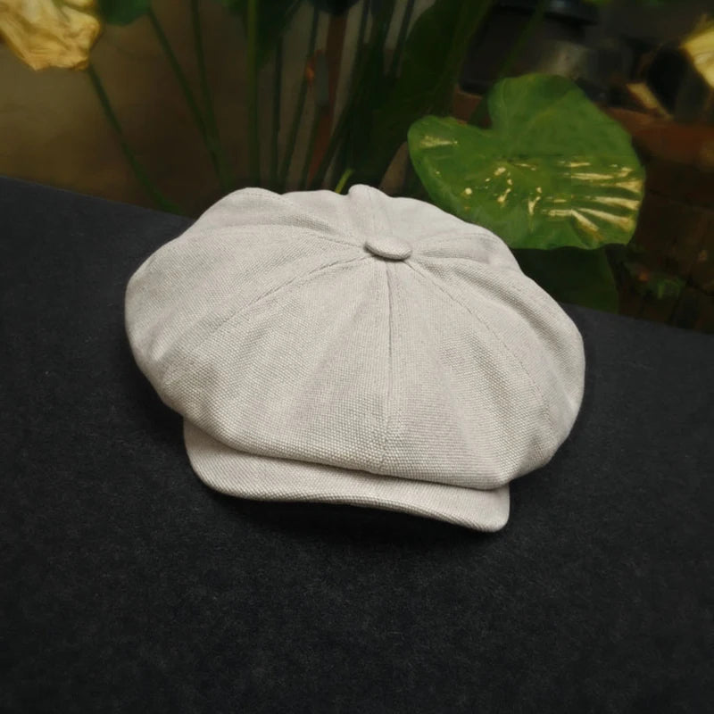 Brand Canvas Newsboy Caps Men High Quality Flat Caps