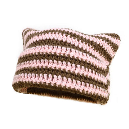 Custom Devil Striped Beanie Hat