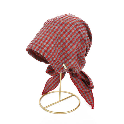 Vintage Plaid Toe Cap Women's Summer 100% Cotton