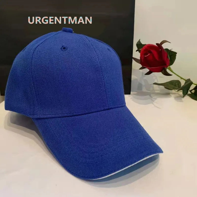 Unisex Cap Casual Acrylic Plain Baseball Cap For Women Men