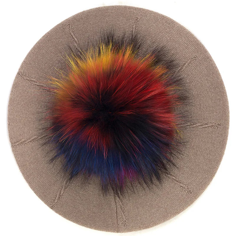 Fashion Elegant Sweet Women Beret Warm Winter Autumn Hat Lovely Ladies Party Hats