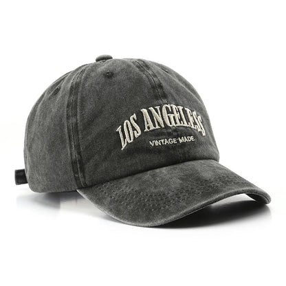 Vintage Letter Green Denim Hats For Men Women