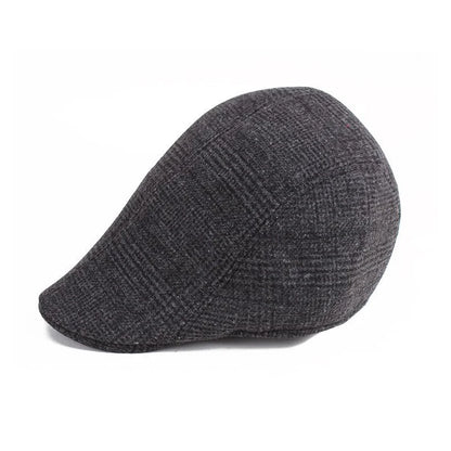 Factory Classical Square Material Male Winter Beret Hat