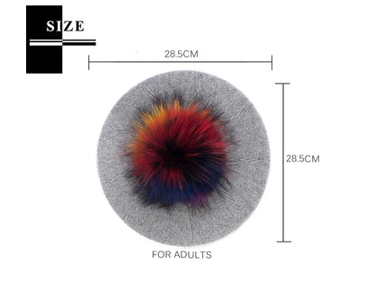 Fashion Elegant Sweet Women Beret Warm Winter Autumn Hat Lovely Ladies Party Hats