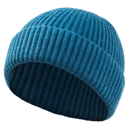 High Quality Thick Warm Male Winter Beanies Adult Casual Short Thread Hip Hop Hat