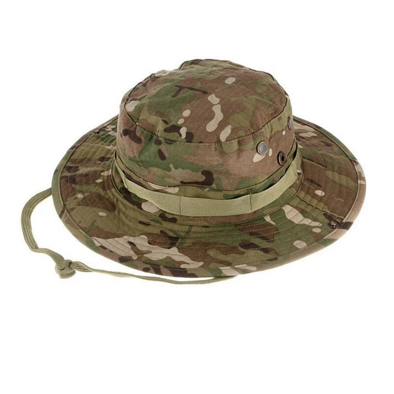 Tactical Hat Camouflage Fishing Cap Outdoor Sport Sun Bucket Cap Outdoor