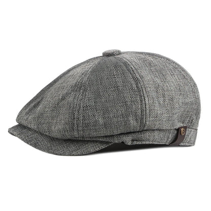 Newsboy Cap Men Spring Summer Octagonal Hat