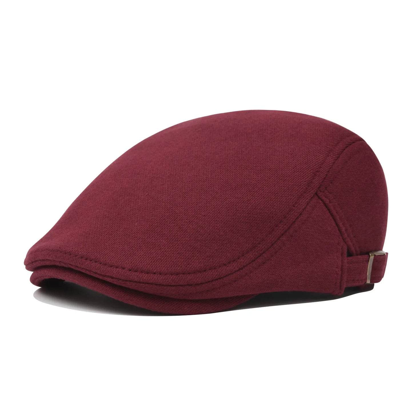 100% Cotton Men Black Flat Ivy Cap