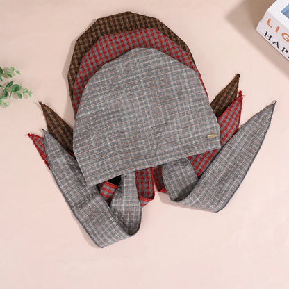 Vintage Plaid Toe Cap Women's Summer 100% Cotton