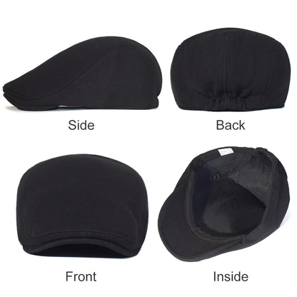 Cotton Newsboy Caps Men Women Hat Soft Casual Beret Solid Unisex Retro Hat