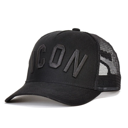 Mesh Summer Baseball Cap For Men Women Embroidery ICON Letters Dad Hat