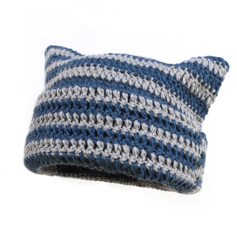 Custom Devil Striped Beanie Hat