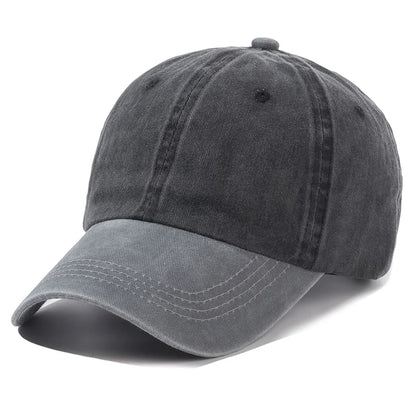Unisex Cap Two-color Stitching Washed Cotton Baseball Cap Men & Women