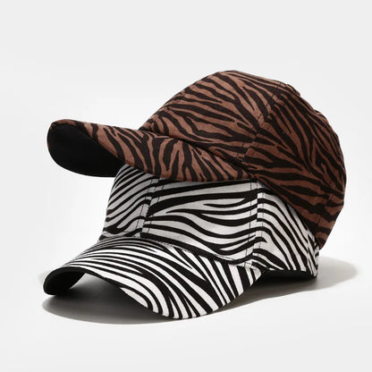 2021 Four Seasons Leopard Zebra Print Cotton Baseball Cap