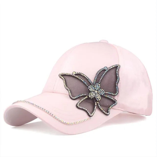 2020 New Fashion Black Butterfly Baseball Cap