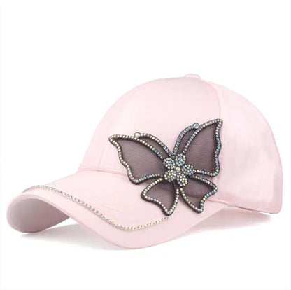 2020 New Fashion Black Butterfly Baseball Cap