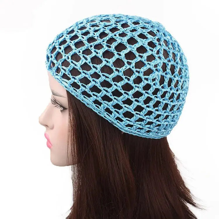 Women's Hair Decoration Manual Crochet Net Cover Hair Net Cap