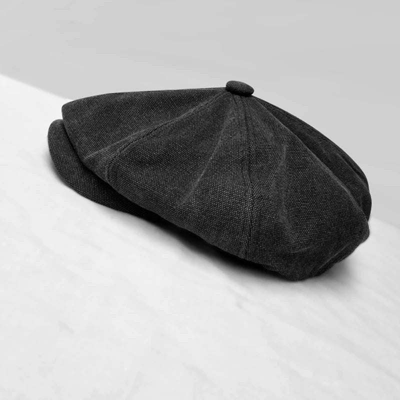 Brand Canvas Newsboy Caps Men High Quality Flat Caps