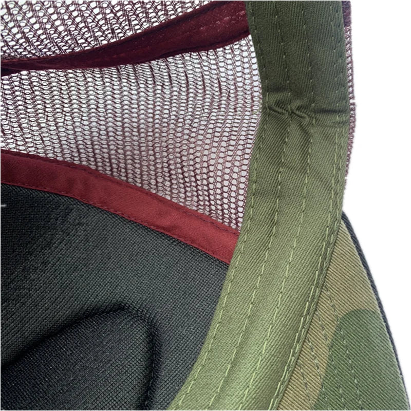 Men's Women Vintage Fashion Adjustable Mesh Trucker Hat