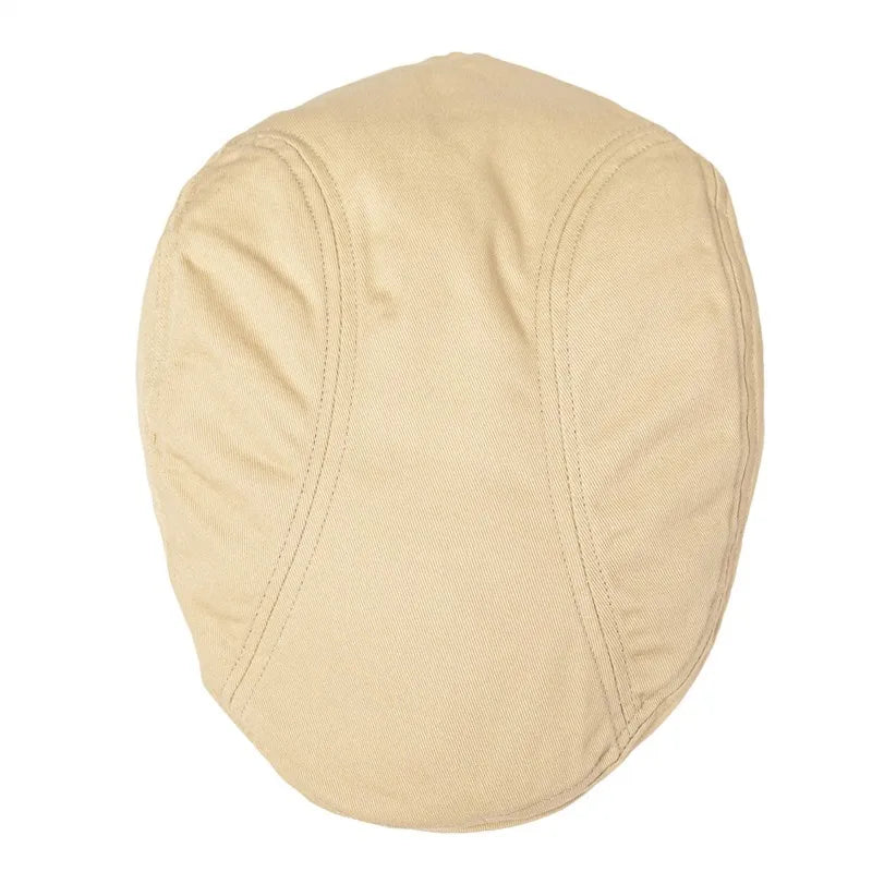 Twill New Flat Cap Men 100% Cotton Ivy Caps Golf Baker Boy Hat