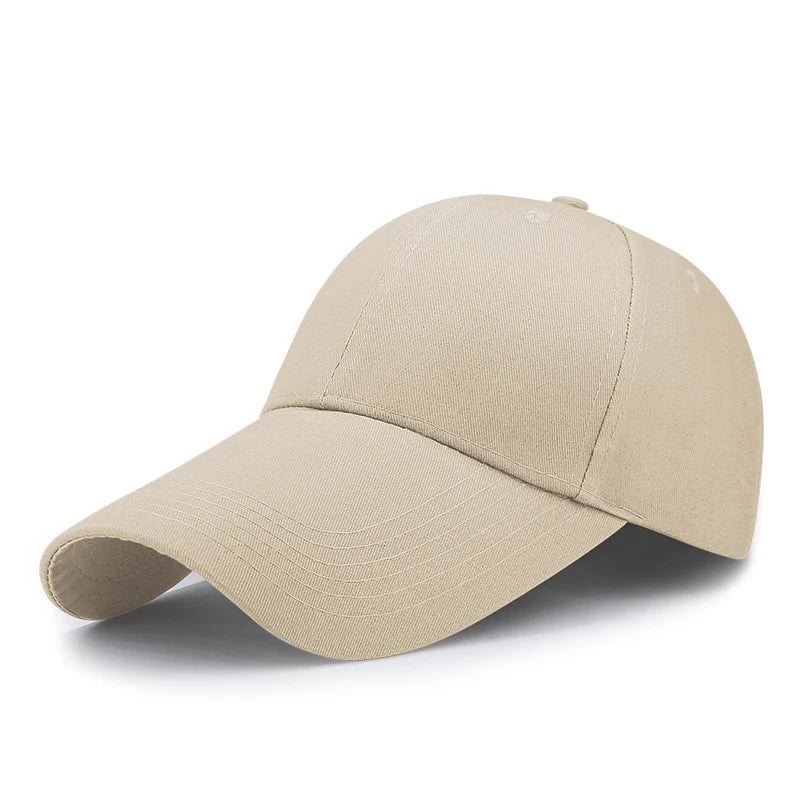 14cm Long Visor Large Head Man Big Size Causal Peaked Hats