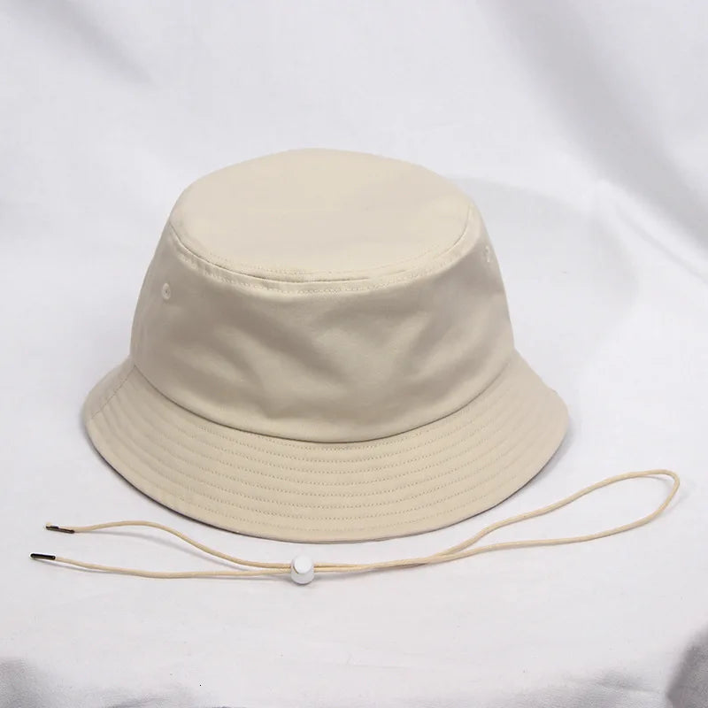 Pure Cotton Sun Hat Large Size Boonie Cap Women Big Size Bucket Hat