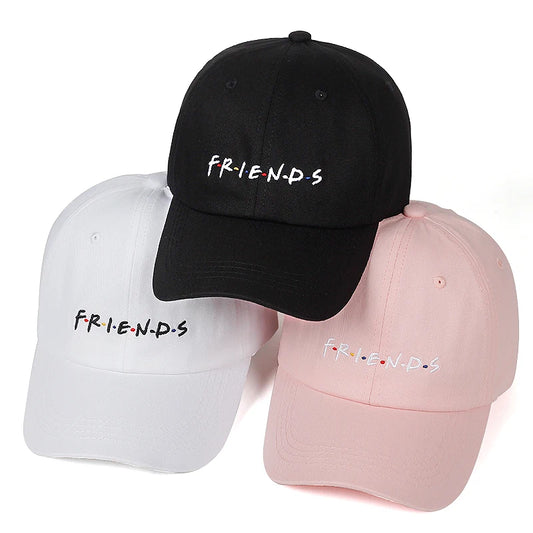 Women Men Fashion Spring Summer Dad Hat Friends Embroidery Baseball Cap Cotton