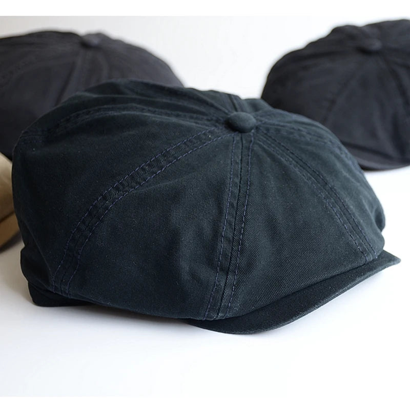Men Big Head Newsboy Cap Peaky Hat